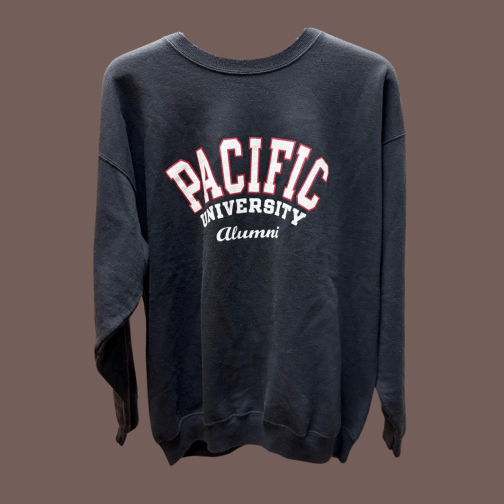 Champion Pacific University Sweatshirt | Black | Size L | Vintage